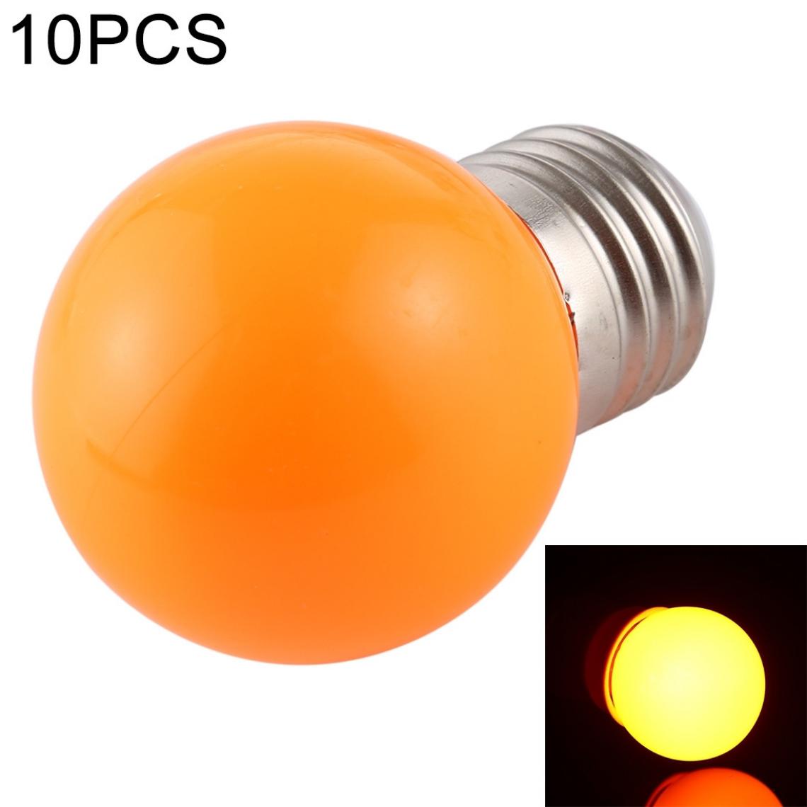Wewoo - 10 PCS 2W E27 2835 SMD décoration de la maison ampoules LEDAC 110V lumière orange - Ampoules LED