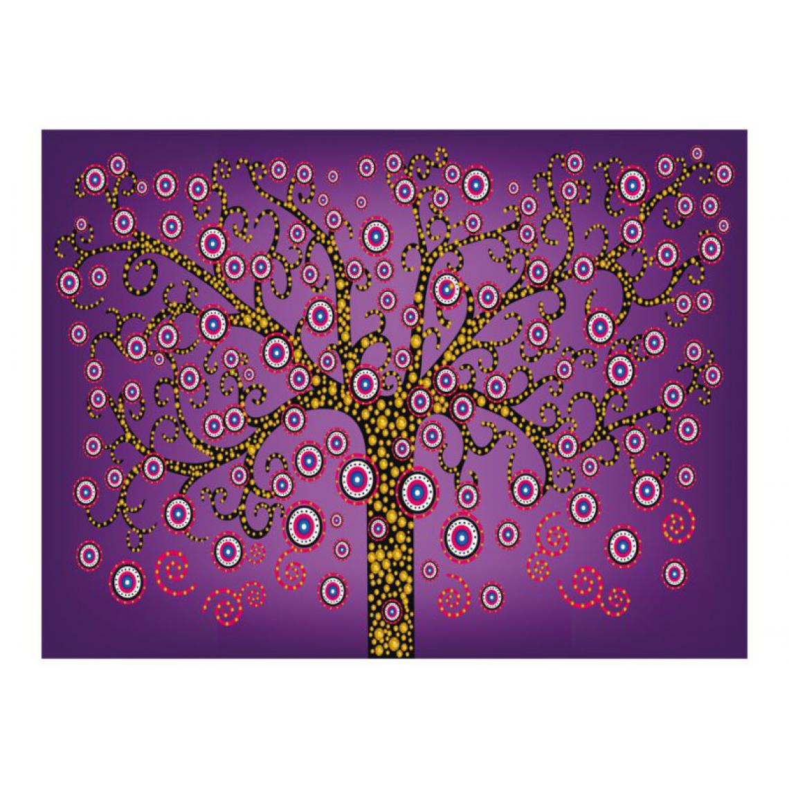 Artgeist - Papier peint - abstraction: arbre (violet) .Taille : 200x154 - Papier peint