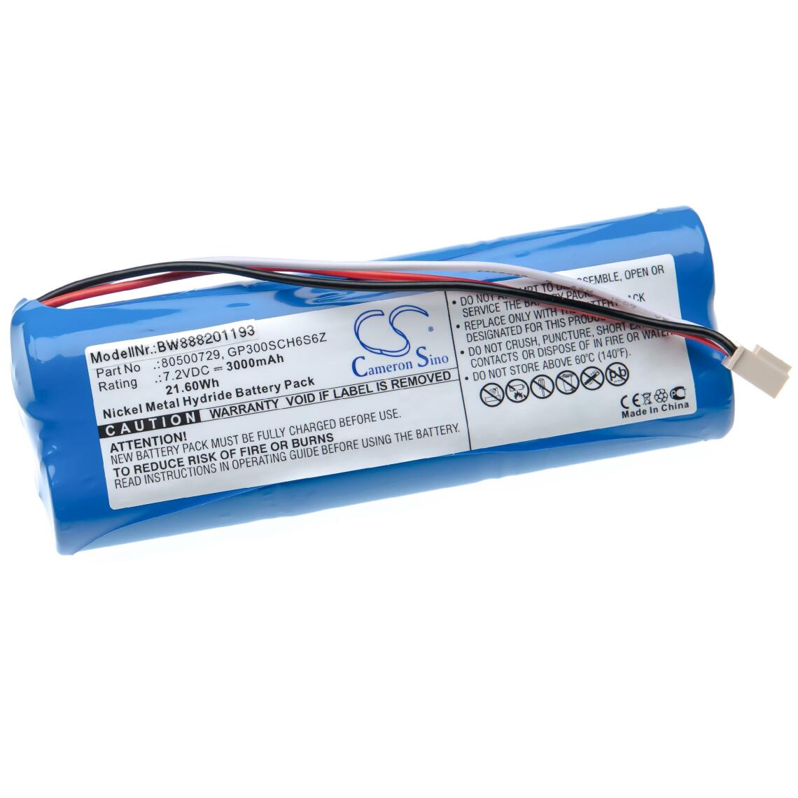 Vhbw - vhbw Batterie remplace OHAUS GP300SCH6S6Z, 80500729 pour outil de mesure (3000mAh 7,2V NiMH) - Piles rechargeables