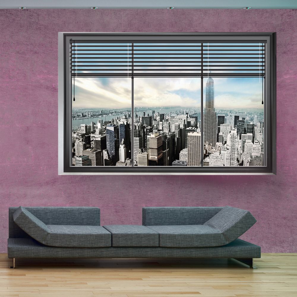 marque generique - 400x280 Papier peint New York Ville et Architecture Distingué New York window II - Papier peint