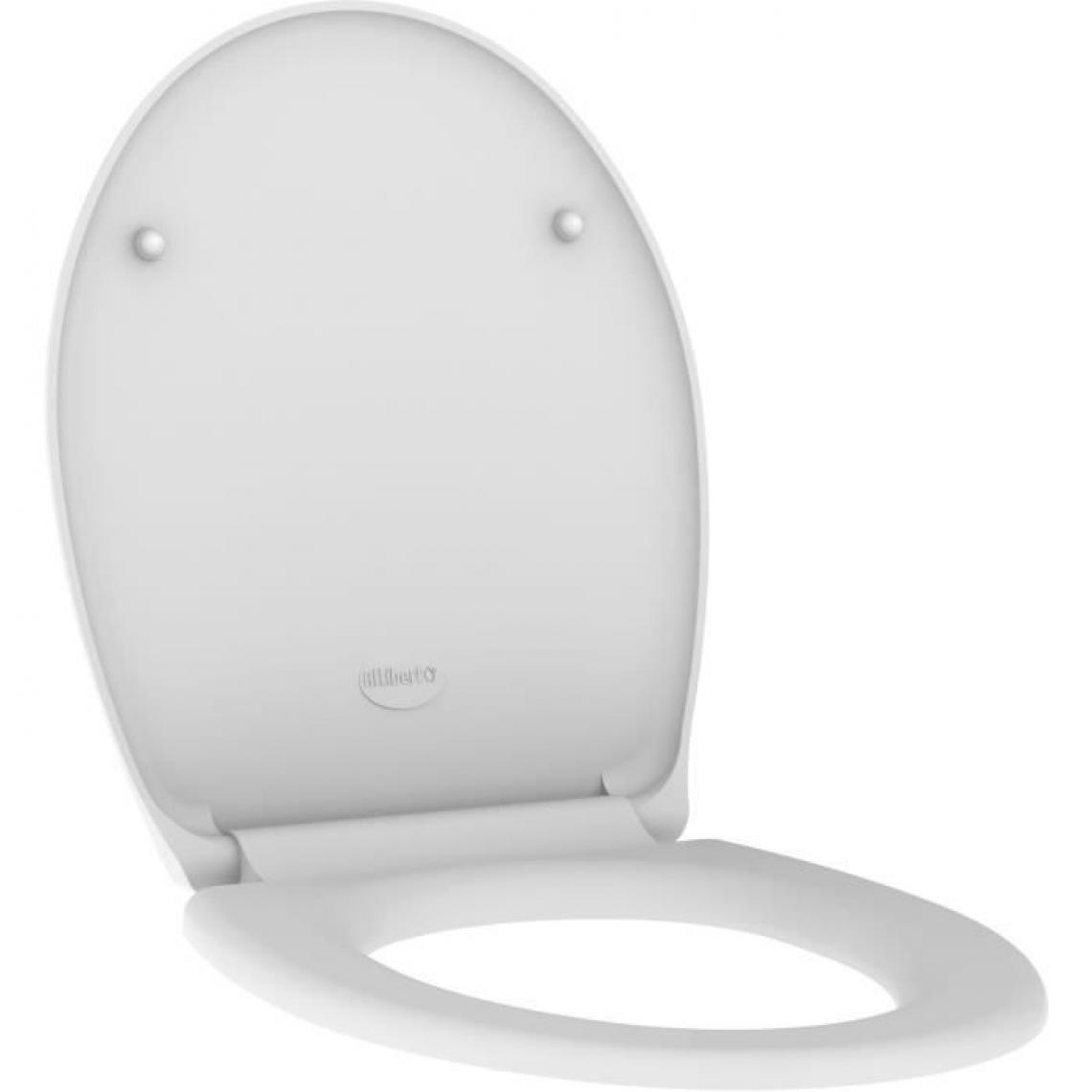 Icaverne - ABATTANT WC - REHAUSSEUR WC ALLIBERT Abattant de toilette a fermeture silencieuse Dolceo - Blanc mat - Abattant WC