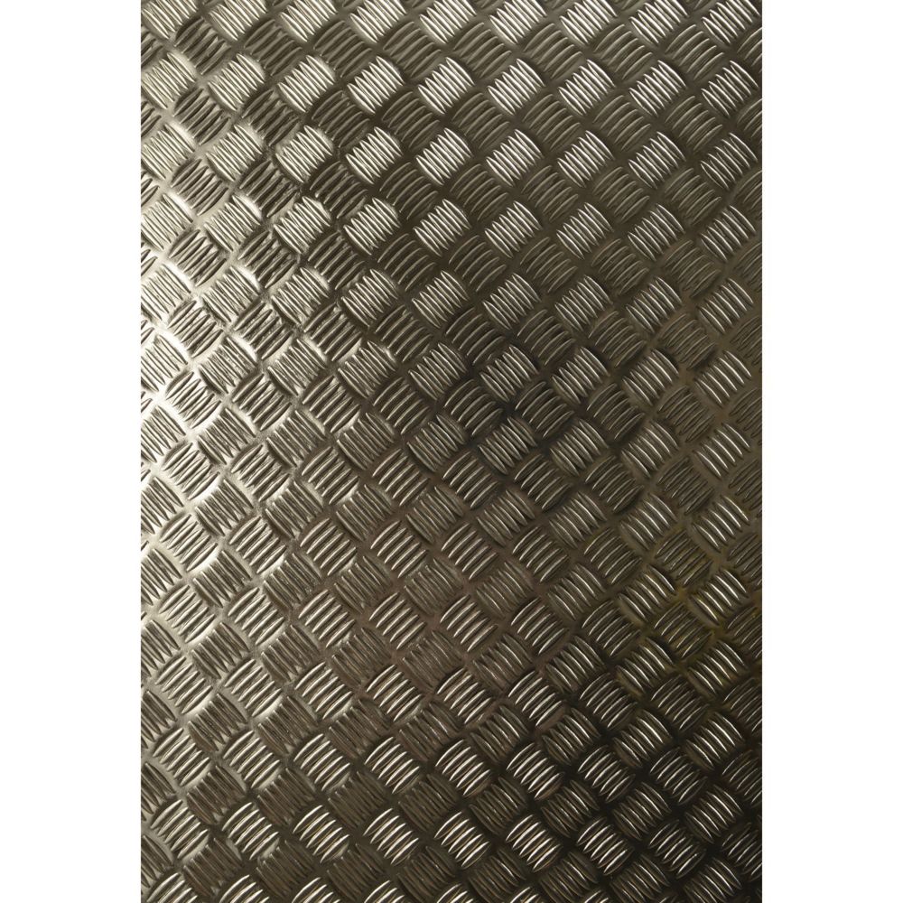 Cpm - Adhésif décoratif pour meuble Metallique - 150 x 67 cm - Gris alu - Papier peint