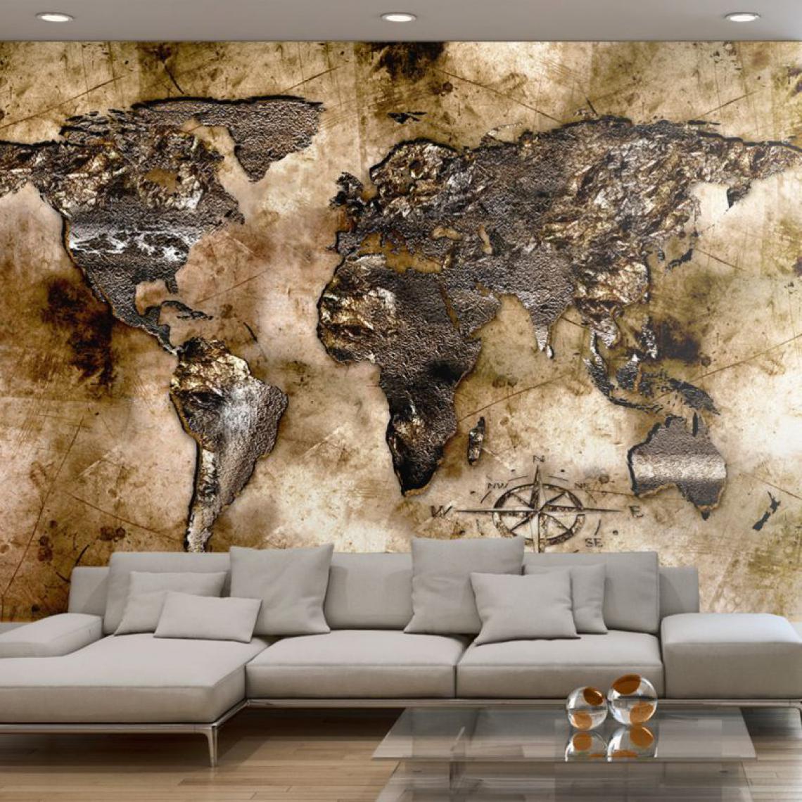 Artgeist - Papier peint - Old world map .Taille : 200x140 - Papier peint