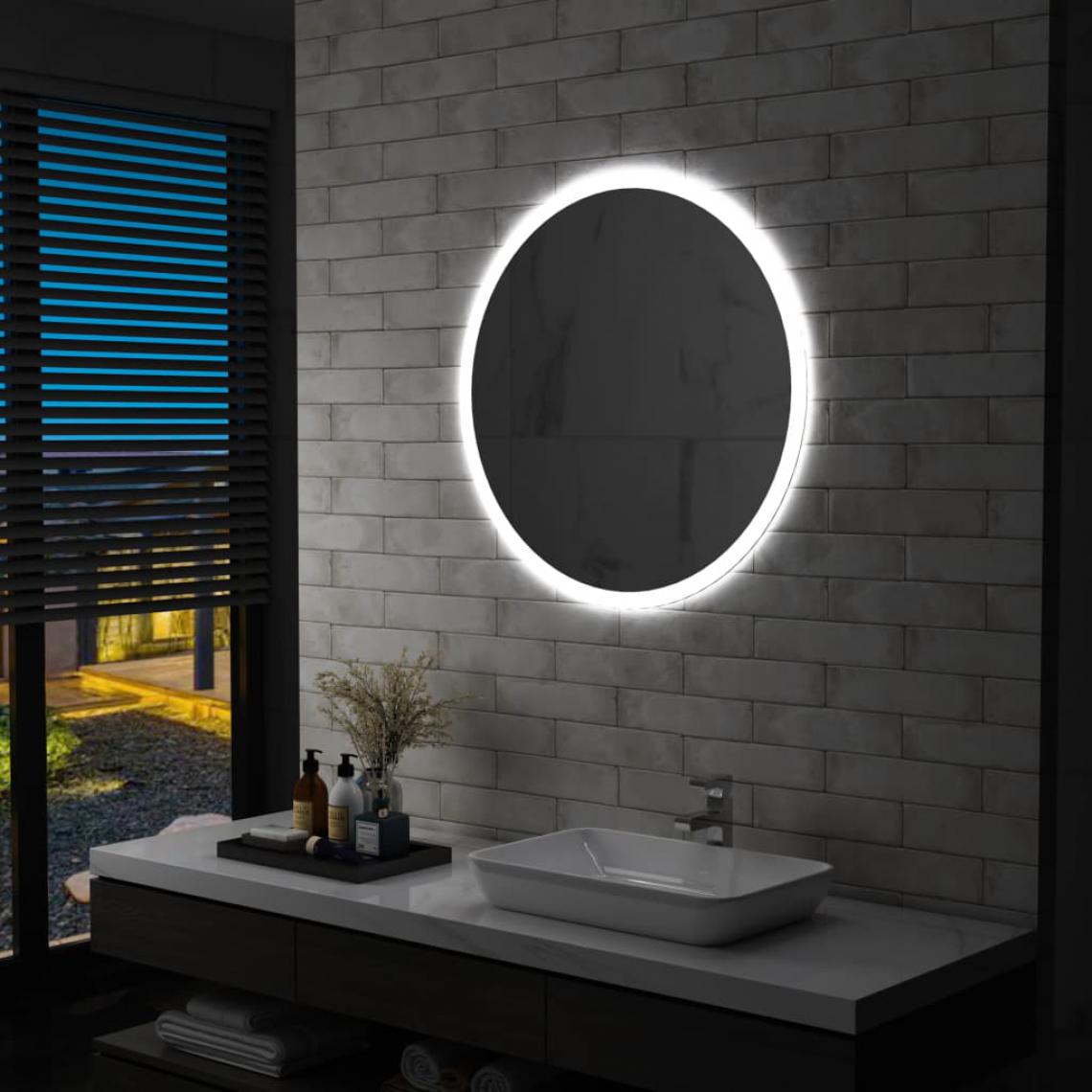 Icaverne - Esthetique Décorations gamme Managua Miroir à LED pour salle de bain 80 cm - Miroir de salle de bain