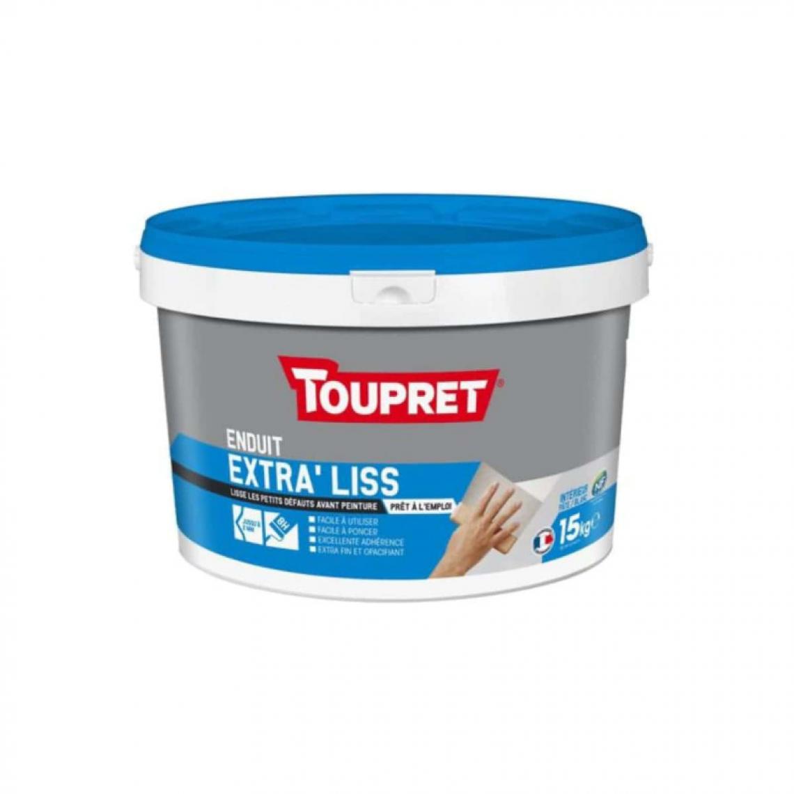 Toupret - Extra Liss TOUPRET Pate Tube 15Kg - BCLIP15 - Mastic, silicone, joint