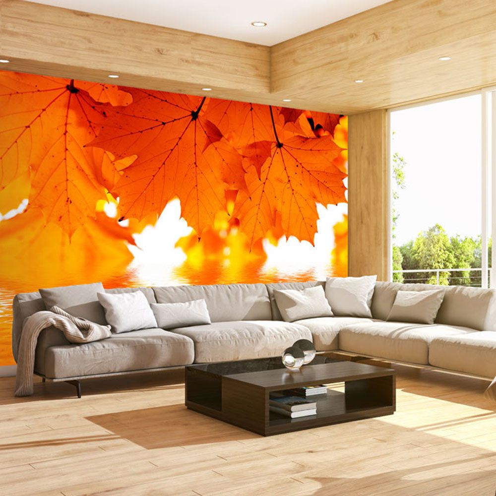 Bimago - Papier peint | feuilles | 250x193 | Paysages | Arbres et Forêt | automne | - Papier peint