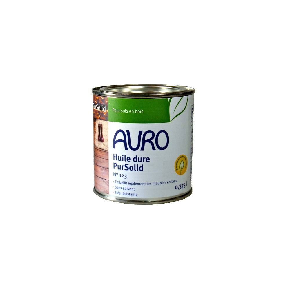 Auro - Auro - Huile dure pour Bois Pursolid 0,37L - N°123 - Peinture intérieure