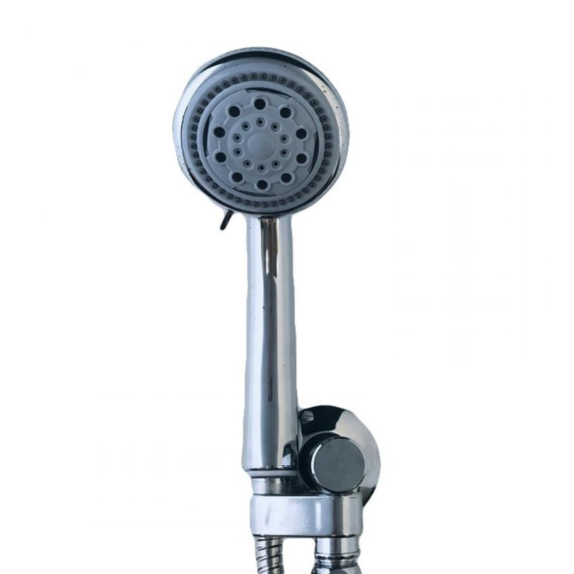 Bagnoclic - Ensemble de douche moderne avec support en laiton - Robinet de baignoire