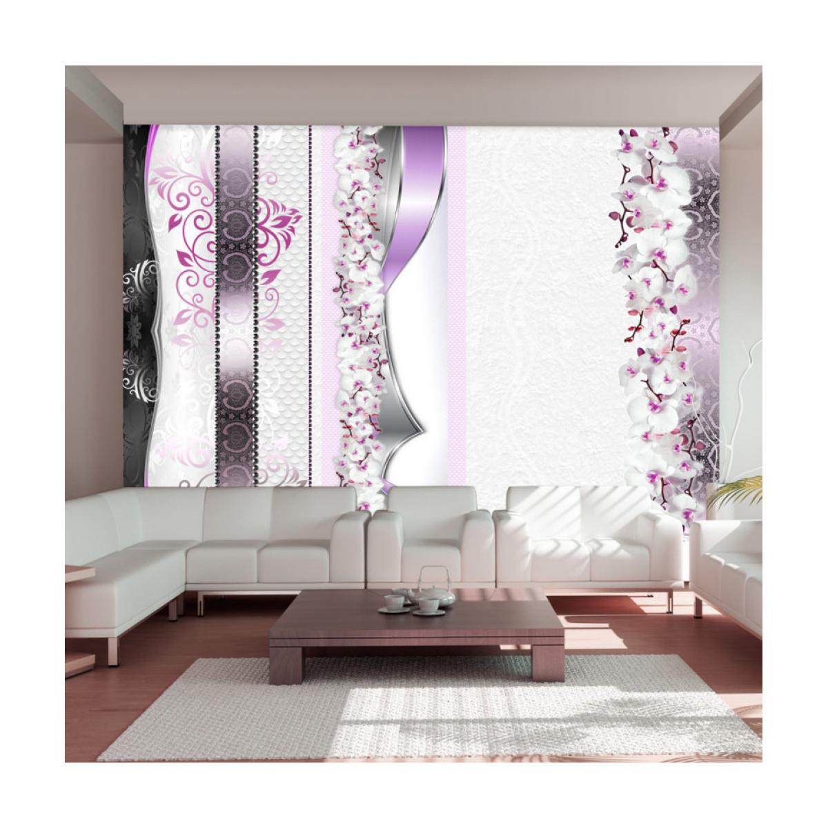 Artgeist - Papier peint - Parade of orchids in violet 300x210 - Papier peint