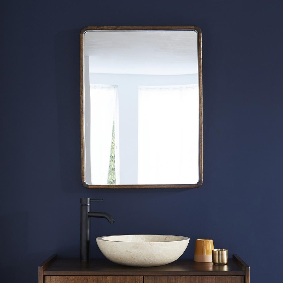 Bois Dessus Bois Dessous - Miroir rectangulaire en bois de mindy 60 - Miroir de salle de bain