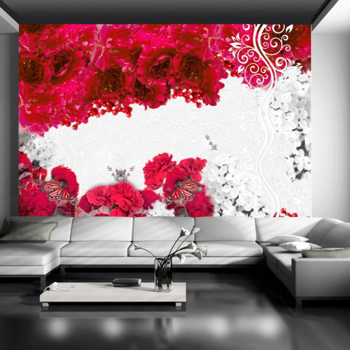 Artgeist - Papier peint - Colors of spring: red .Taille : 350x245 - Papier peint