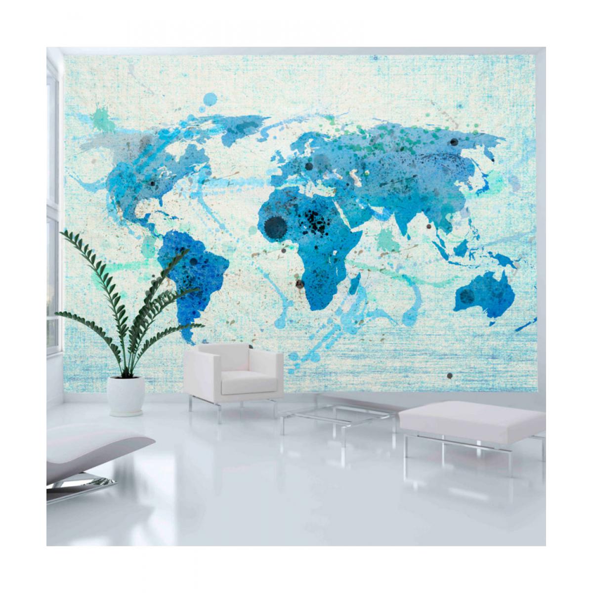 Artgeist - Papier peint - Cruising and sailing - The World map 200x154 - Papier peint