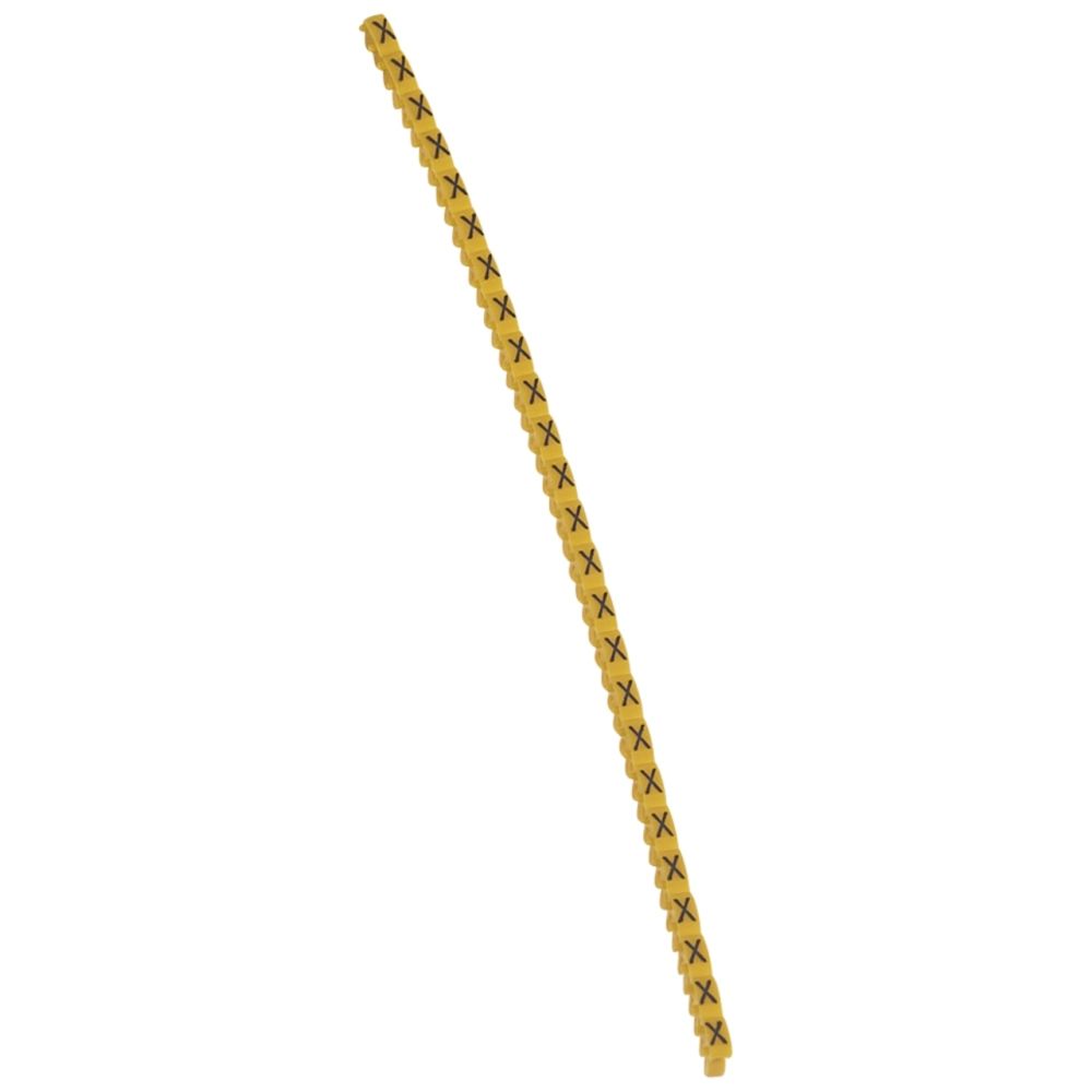 Legrand - repère pour fil de 0.15 à 0.5 mm2 - lettre x - couleur jaune - legrand cab 3 - Accessoires de câblage