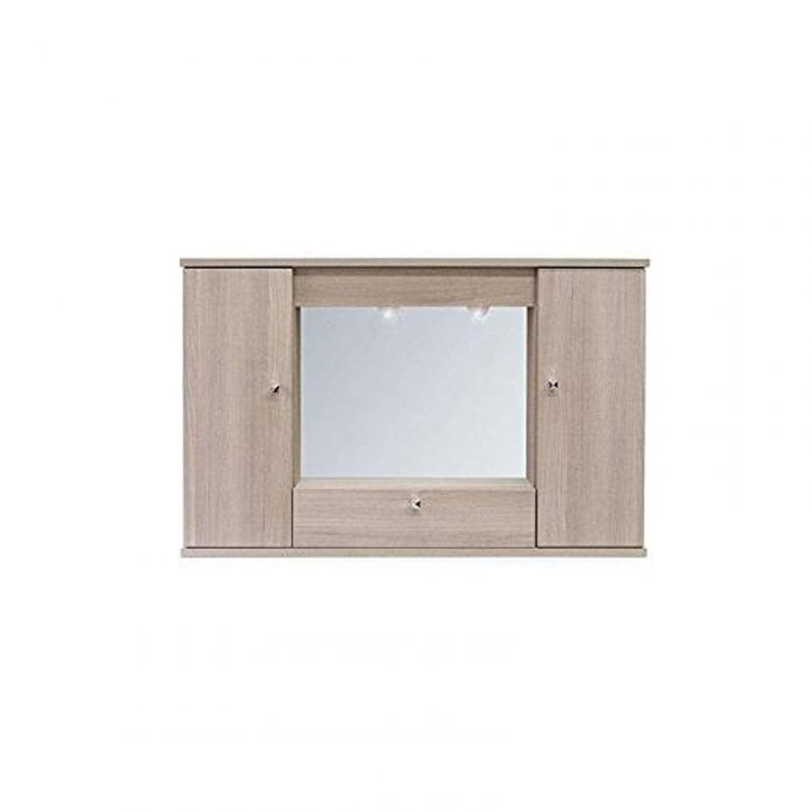 Webmarketpoint - Miroir de salle de bain en orme 2 portes avec rabat h.61x93x14 cm - Miroir de salle de bain