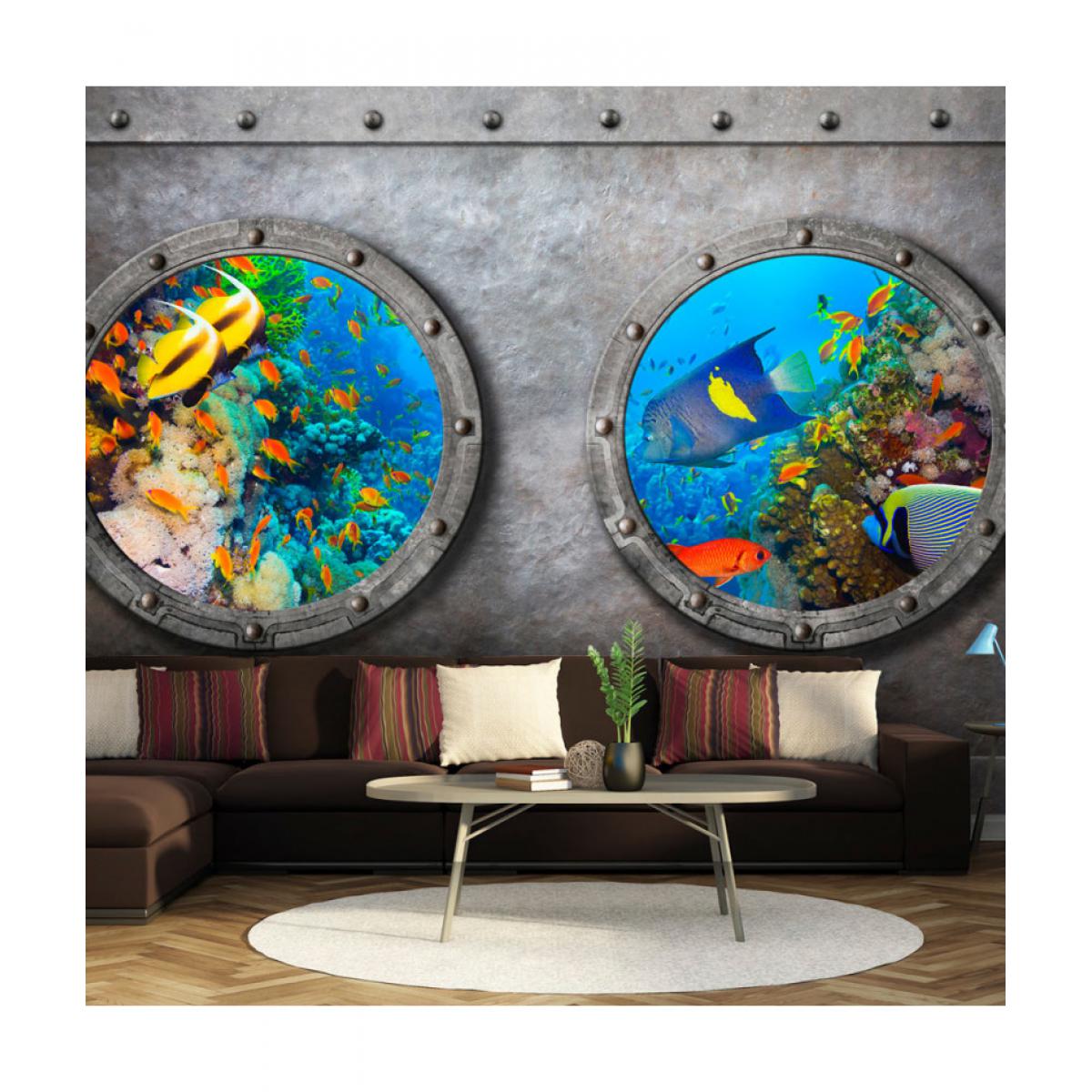 Artgeist - Papier peint - Window to the underwater world 200x140 - Papier peint