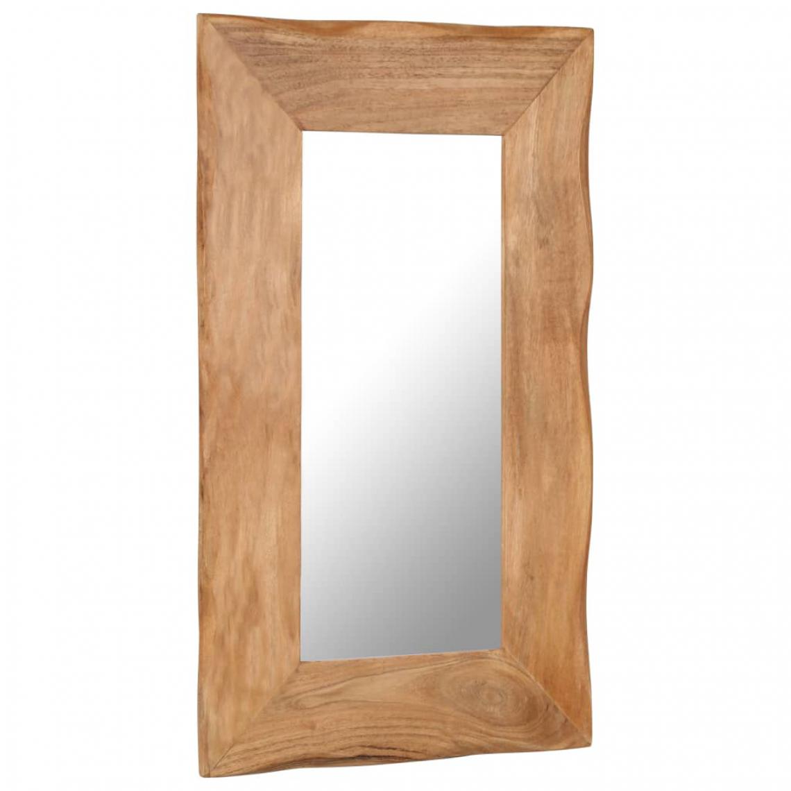 Icaverne - Icaverne - Miroirs selection Miroir cosmétique 50x80 cm Bois solide d'acacia - Miroir de salle de bain