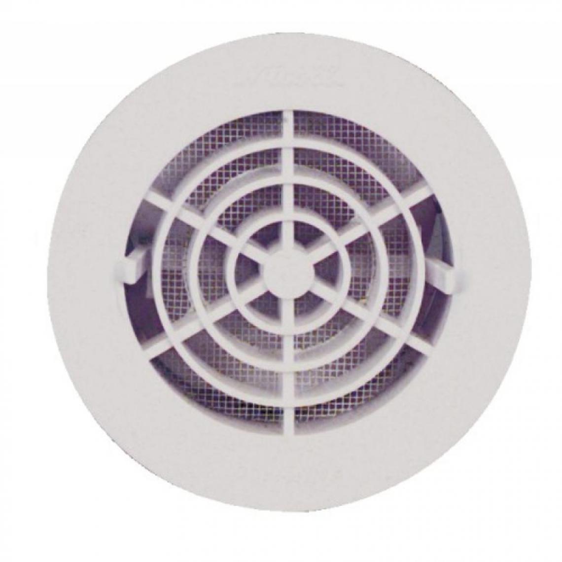Nicoll - Grille de ventilation intérieures Ø 100 mm - à fermeture FATM pour tubes PVC et gaines - VMC, Ventilation