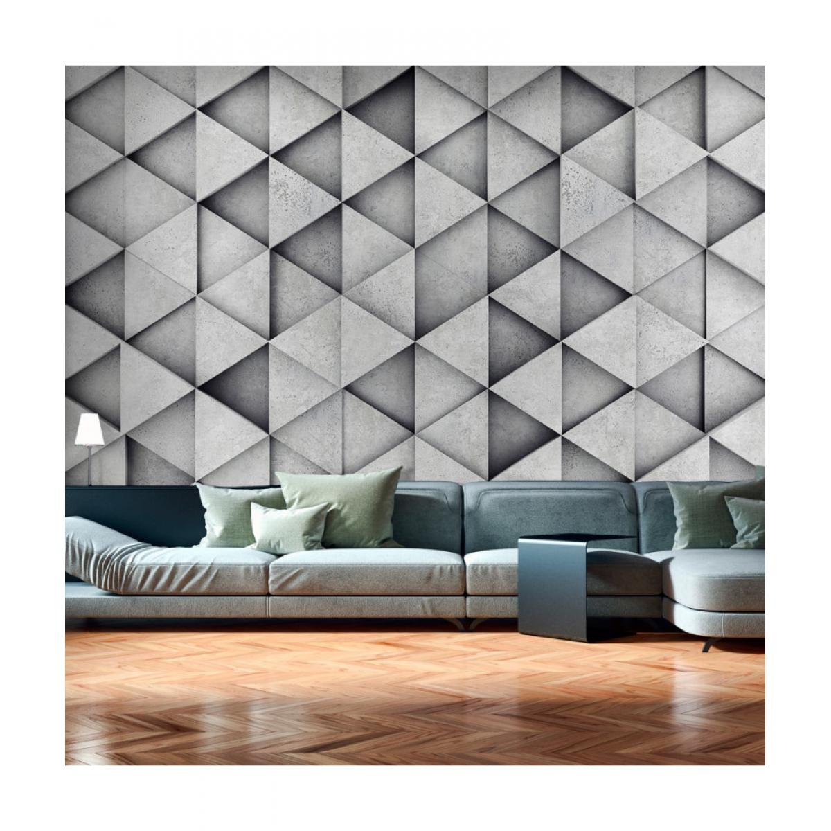 Artgeist - Papier peint - Grey Triangles 250x175 - Papier peint