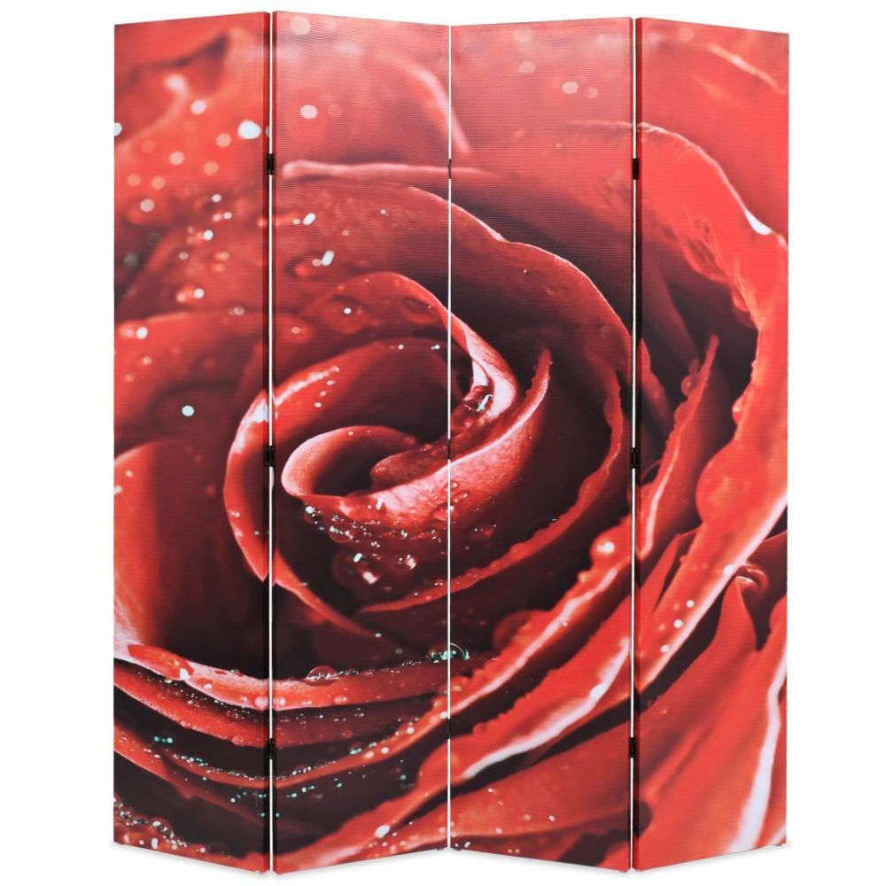 Vidaxl - vidaXL Cloison de sï¿½paration pliable 160 x 180 cm Rose rouge - Séparation de pièce
