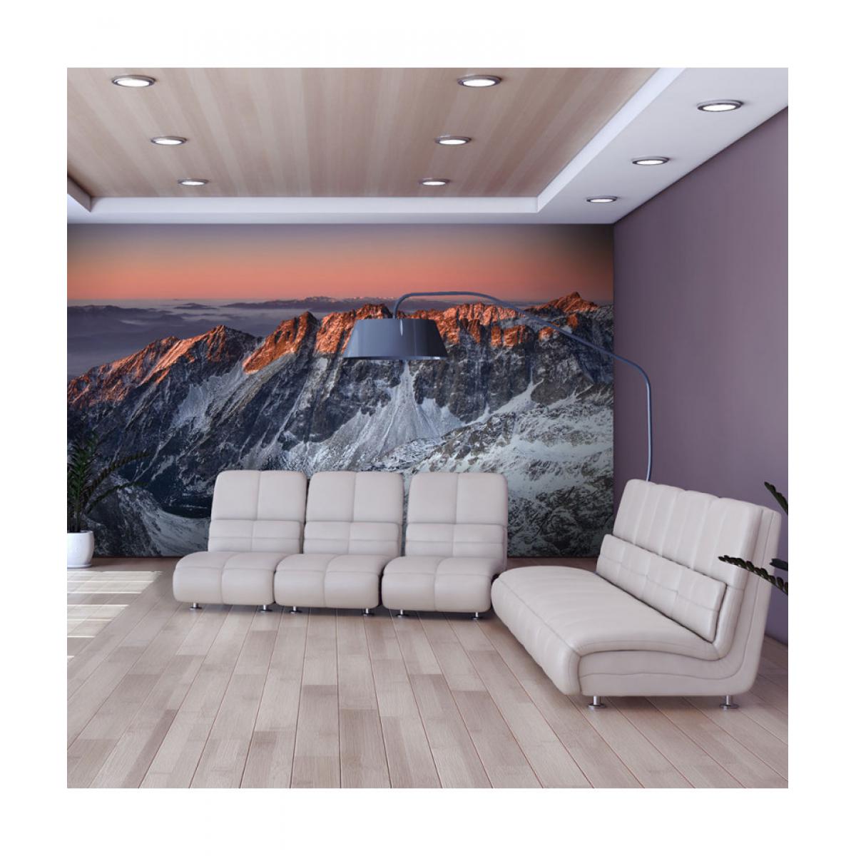 Artgeist - Papier peint - Beautiful sunrise in the Rocky Mountains 200x154 - Papier peint