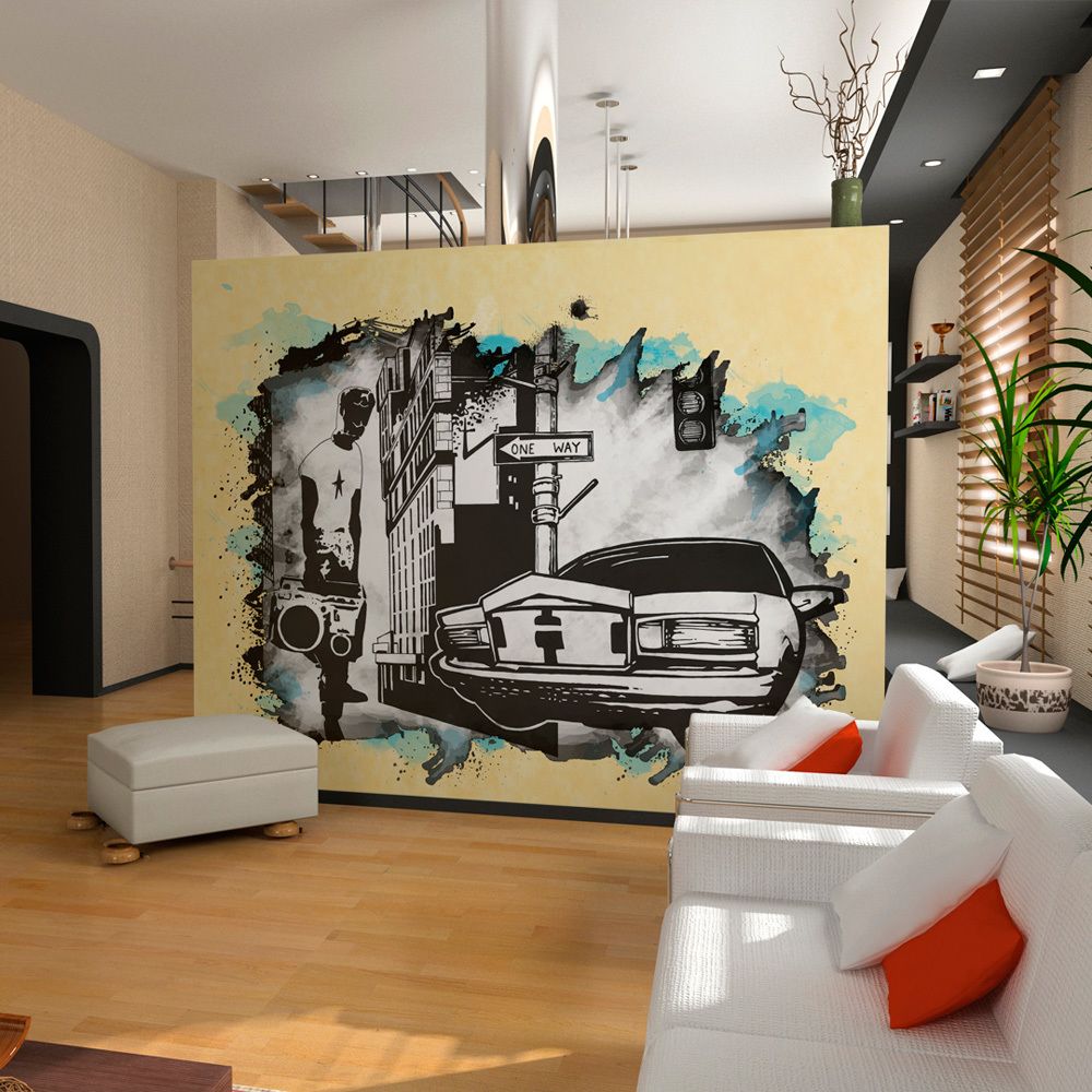 Bimago - Papier peint - Urban atmosphere - Décoration, image, art | Street art | - Papier peint