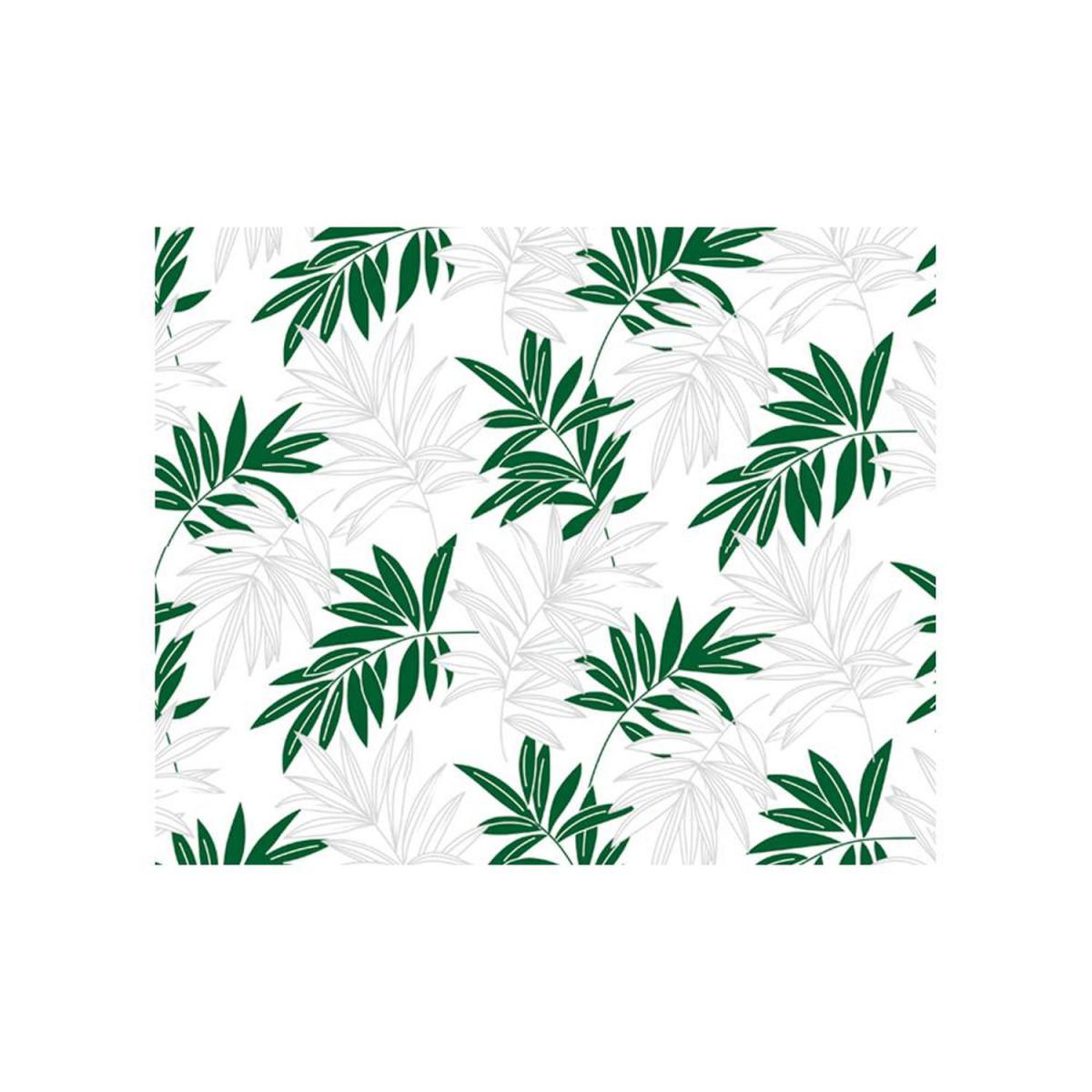 Sudtrading - Adhésif décoratif motif feuilles vertes - 150 x 45cm - Papier peint
