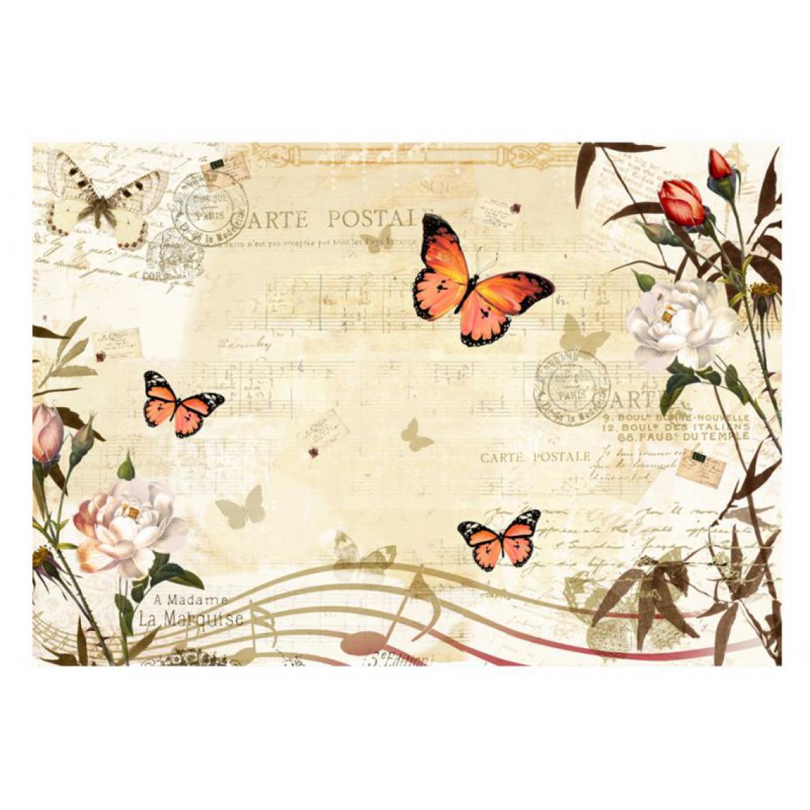 Artgeist - Papier peint - Melodies of butterflies .Taille : 100x70 - Papier peint