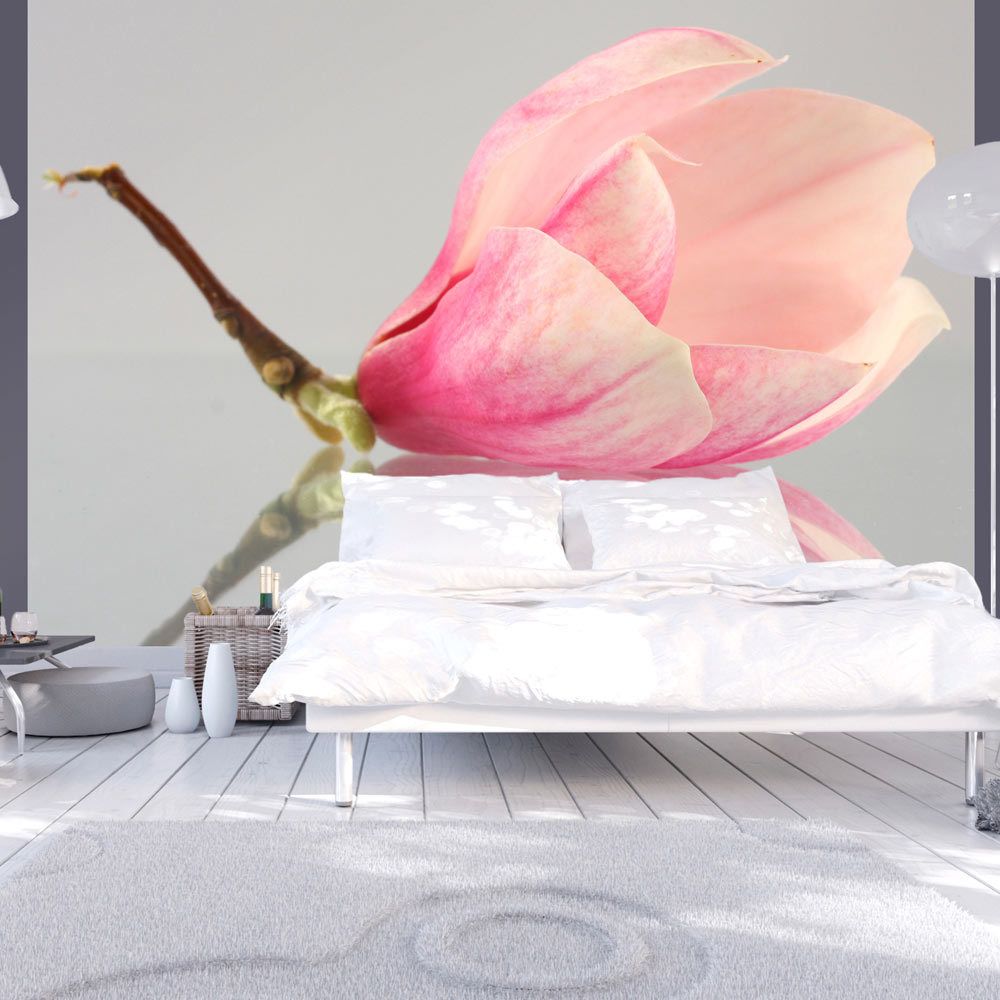 Artgeist - Papier peint - Fleur de magnolia solitaire 400x309 - Papier peint
