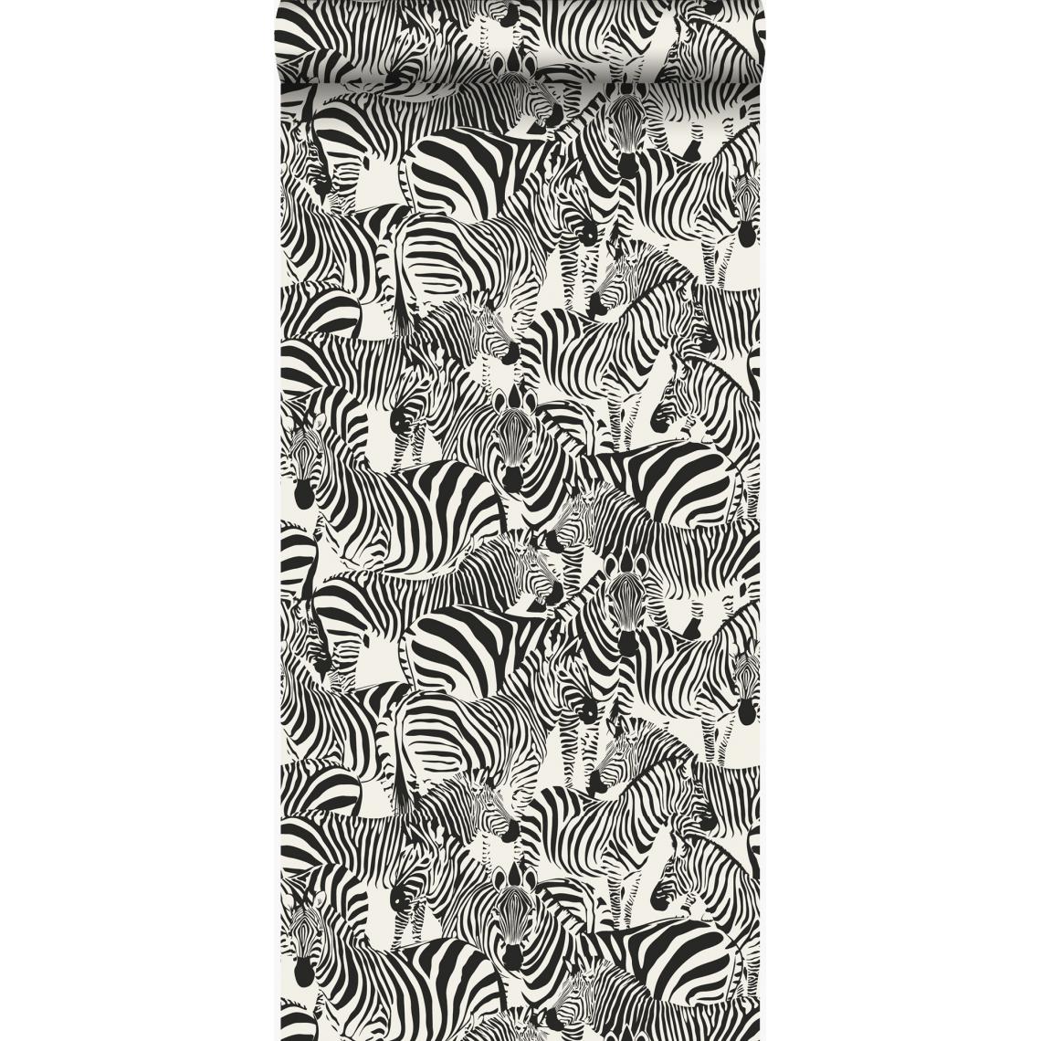 Origin - Origin papier peint zèbres noir et blanc - 347453 - 53 cm x 10,05 m - Papier peint