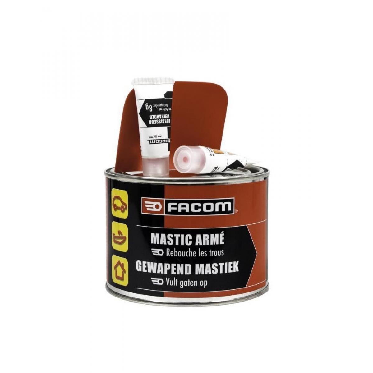 Facom - FACOM Mastic armé - Chagé en fibres de verre - 600 g - Mastic, silicone, joint