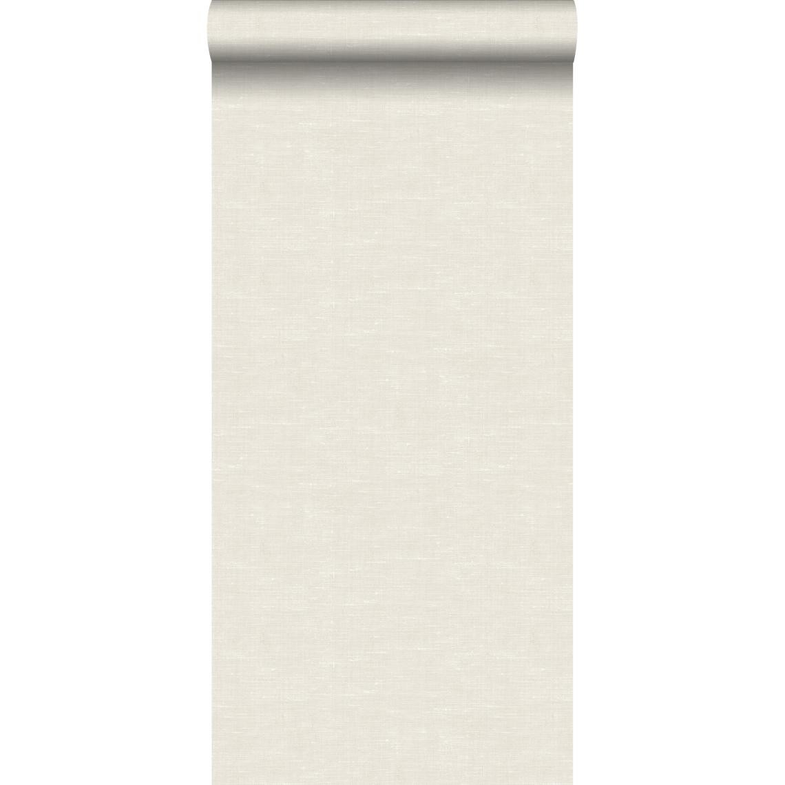 ESTAhome - ESTAhome papier peint lin beige crème clair - 148691 - 53 cm x 10,05 m - Papier peint