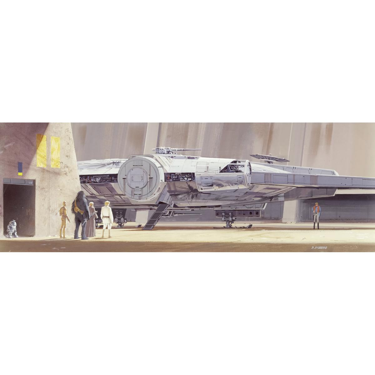 Komar - Papier Peint Star Wars Faucon Millenium 368x127 - Papier peint