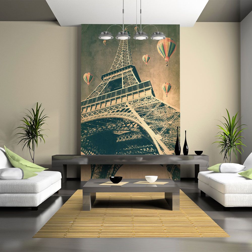 Bimago - Papier peint | Tour de montgolfière au | dessus de Paris | 300x231 | - Papier peint