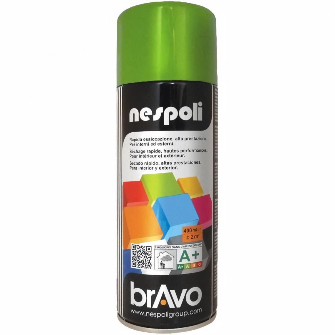 Nespoli - Aérosol peinture professionnelle vert olivier 400 ml, NESPOLI - Peinture & enduit rénovation