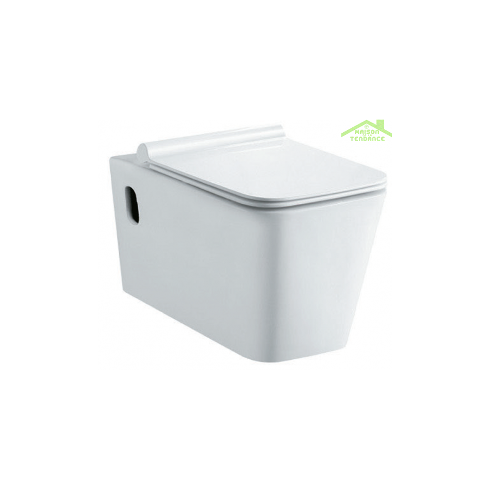 Karag - Pack WC supsendu sans bride Rimless NENY 58x36x31 cm - Sans le réservoir - WC