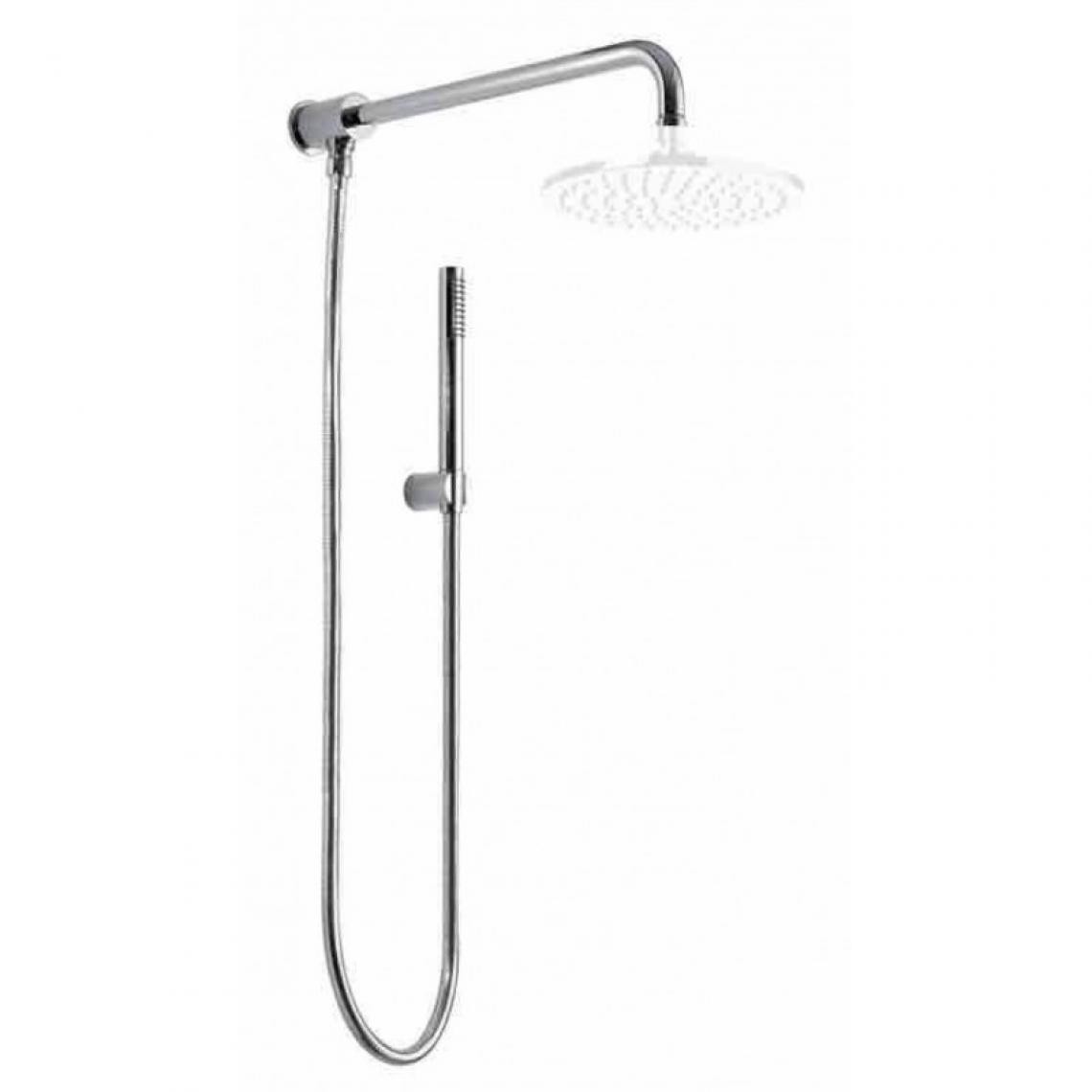 Bagnoclic - Ensemble de douche avec inverseur, bras de douche 40cm, tuyau de douche, support et douchette - Robinet de baignoire