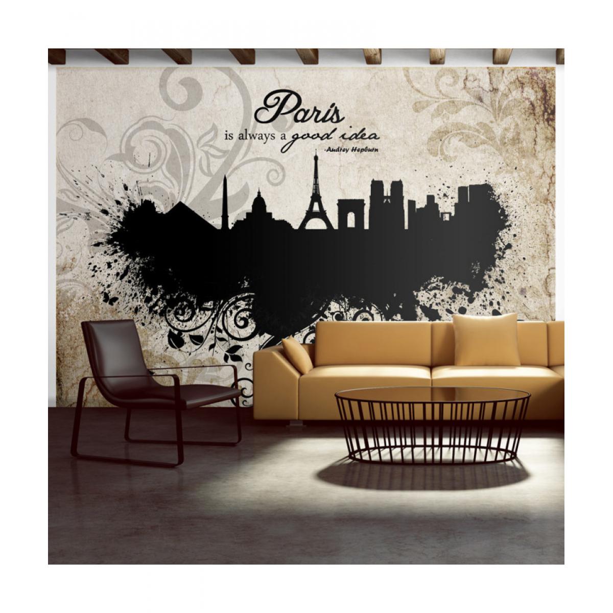 Artgeist - Papier peint - Paris is always a good idea - vintage 200x140 - Papier peint