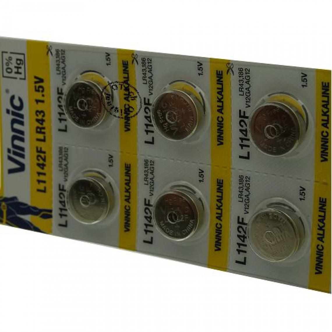 Otech - Pack de 10 piles Vinnic pour VINNIC LR1142 - Piles rechargeables