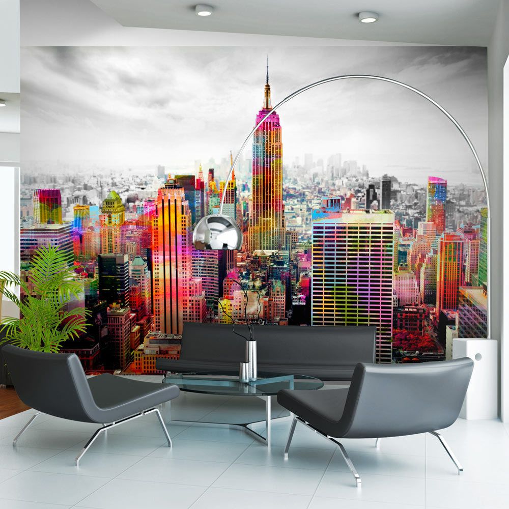 marque generique - 100x70 Papier peint New York Ville et Architecture Moderne Colors of New York City II - Papier peint