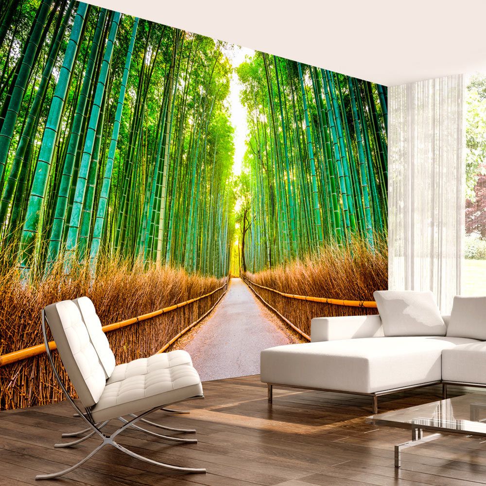 Bimago - Papier peint | Bamboo Forest | 100x70 | Paysages | Arbres et Forêt | - Papier peint