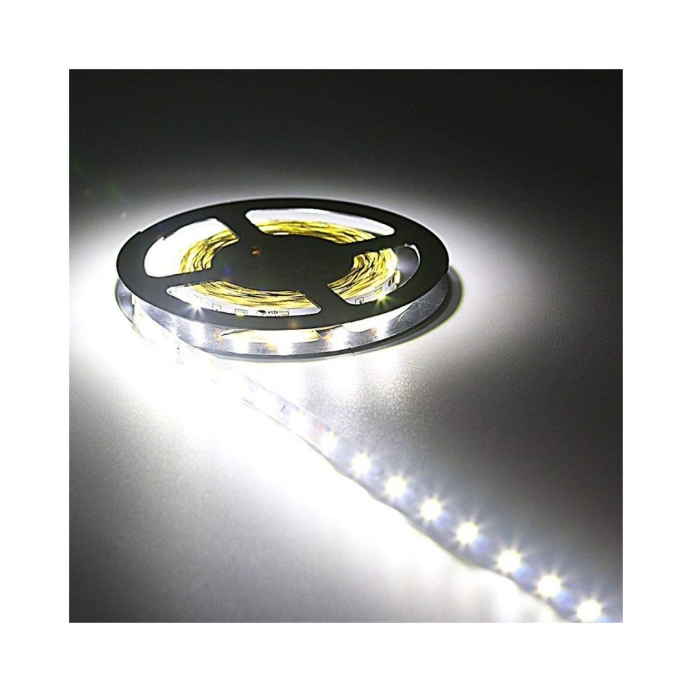 Wewoo - Ruban LED Bande lumineuse à DEL 5M, bandes lumineuses à DEL 2835SMD non étanches DC 12V 300LED (blanc froid) - Ruban LED