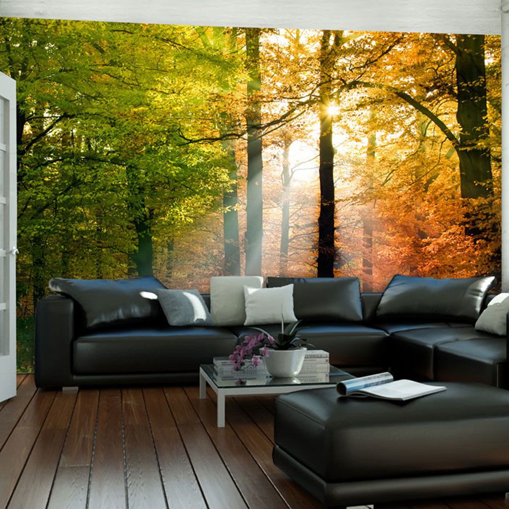 marque generique - 200x154 Papier peint Arbres et Forêt Paysages Superbe Bel automne - Papier peint