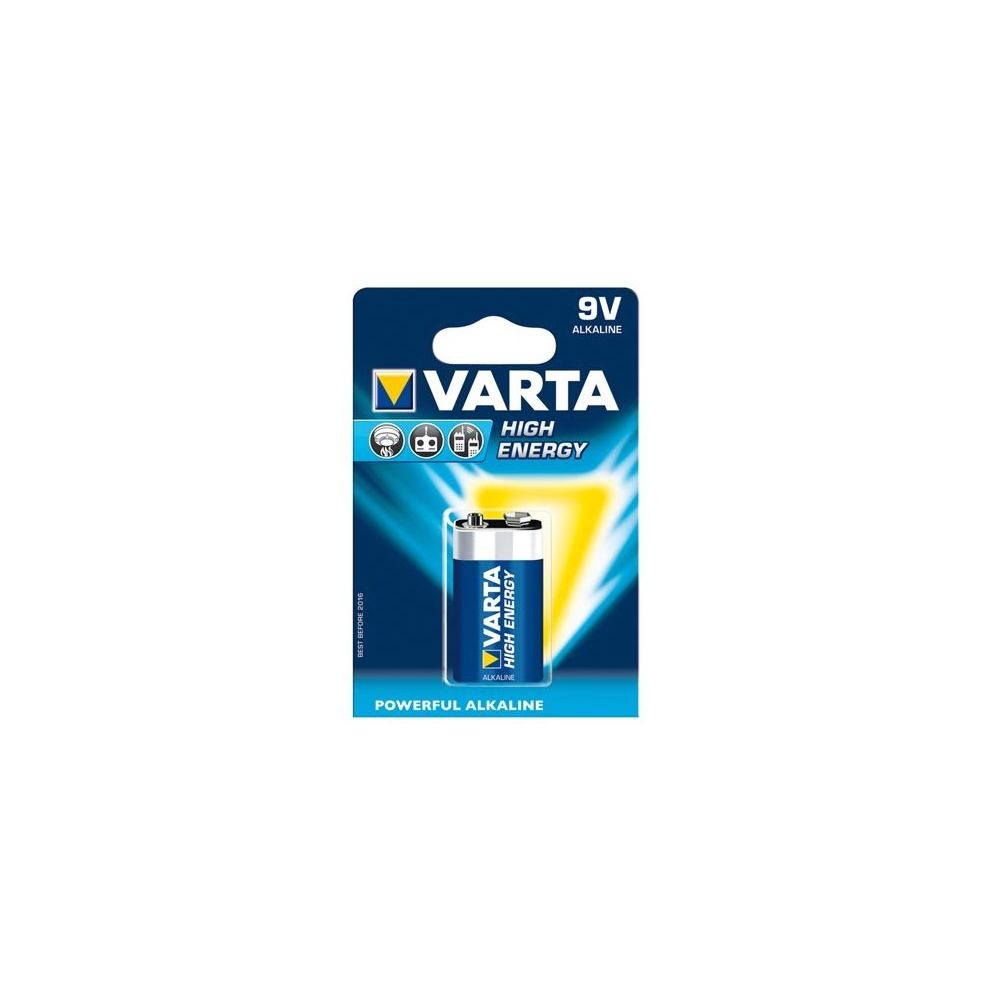 Varta - Piles Alcalines VARTA 6LR61 4922121411 x 1 - Piles rechargeables