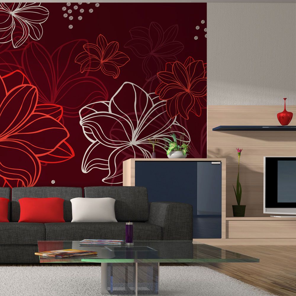 Bimago - Papier peint - Vernal flora - Décoration, image, art | Fonds et Dessins | Motifs floraux | - Papier peint