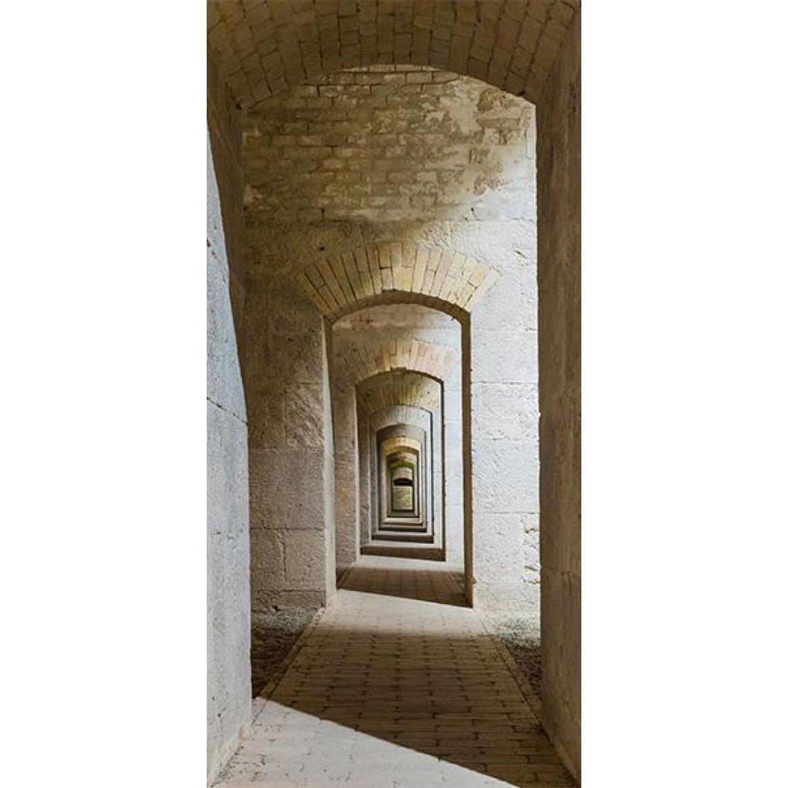 Artgeist - Papier-peint pour porte - Mysterious Corridor .Taille : 100x210 - Papier peint
