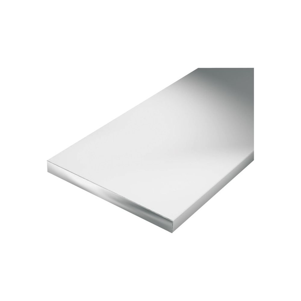 Gah Alberts - Plat Aluminium 1000/25x2mm argent - Profilé de finition pour carrelage