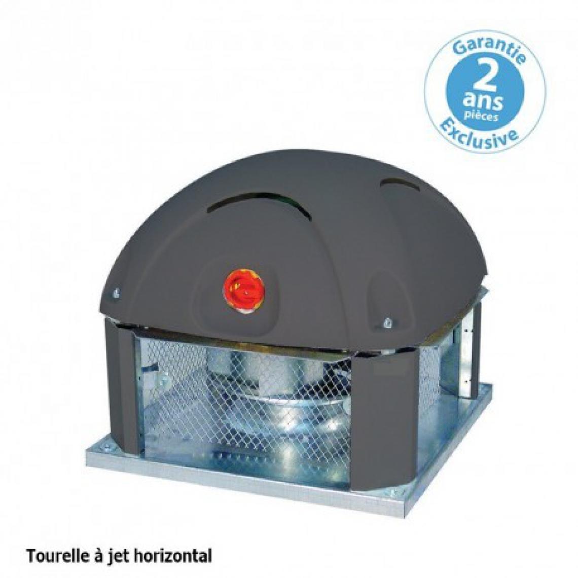 Furnotel - Tourelle 2 vitesses - triphasée - refoulement horizontal - 5000 m³ / h sous 390 Pa - - VMC, Ventilation