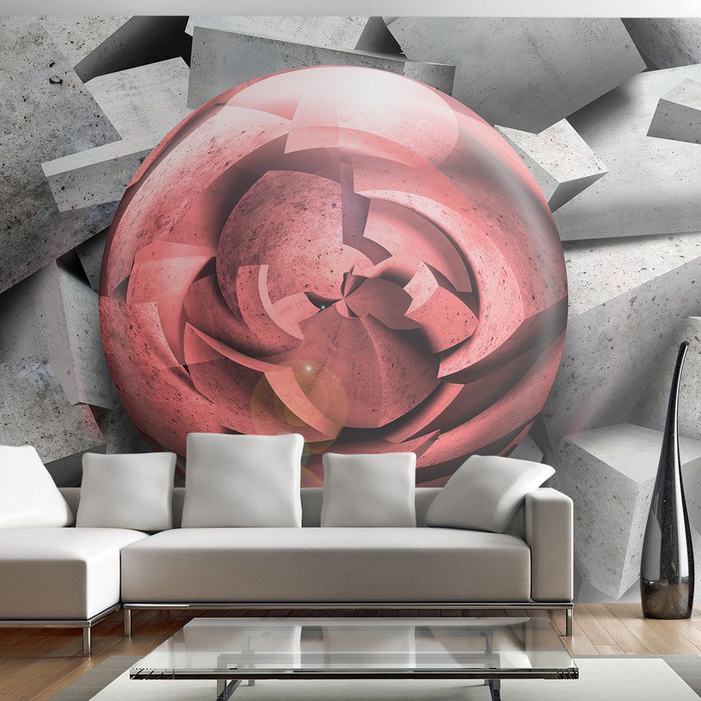 Artgeist - Papier peint - Rose de pierre 100x70 - Papier peint