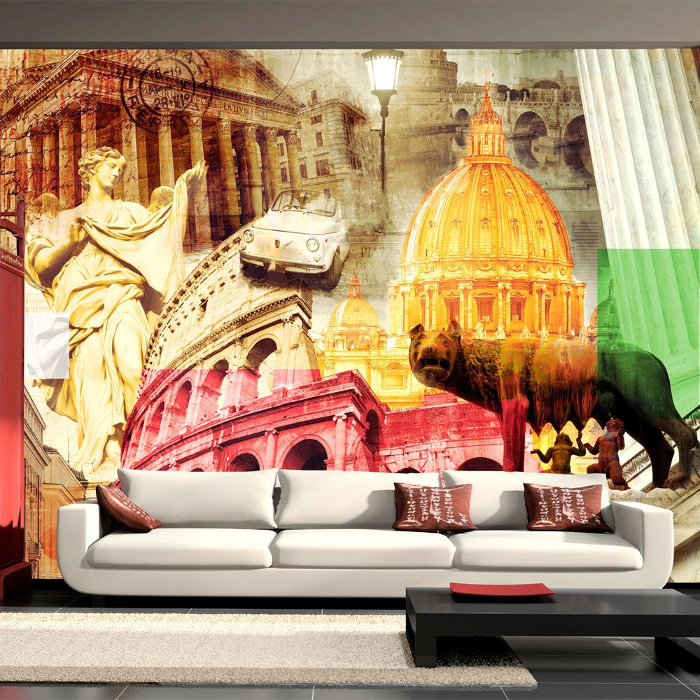 marque generique - 400x280 Papier peint Rome Ville et Architecture Contemporain Rome - Papier peint