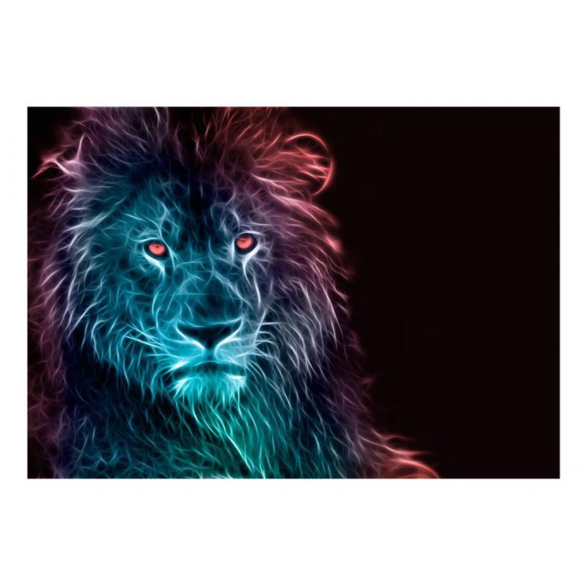 Artgeist - Papier peint - Abstract lion - rainbow .Taille : 250x175 - Papier peint